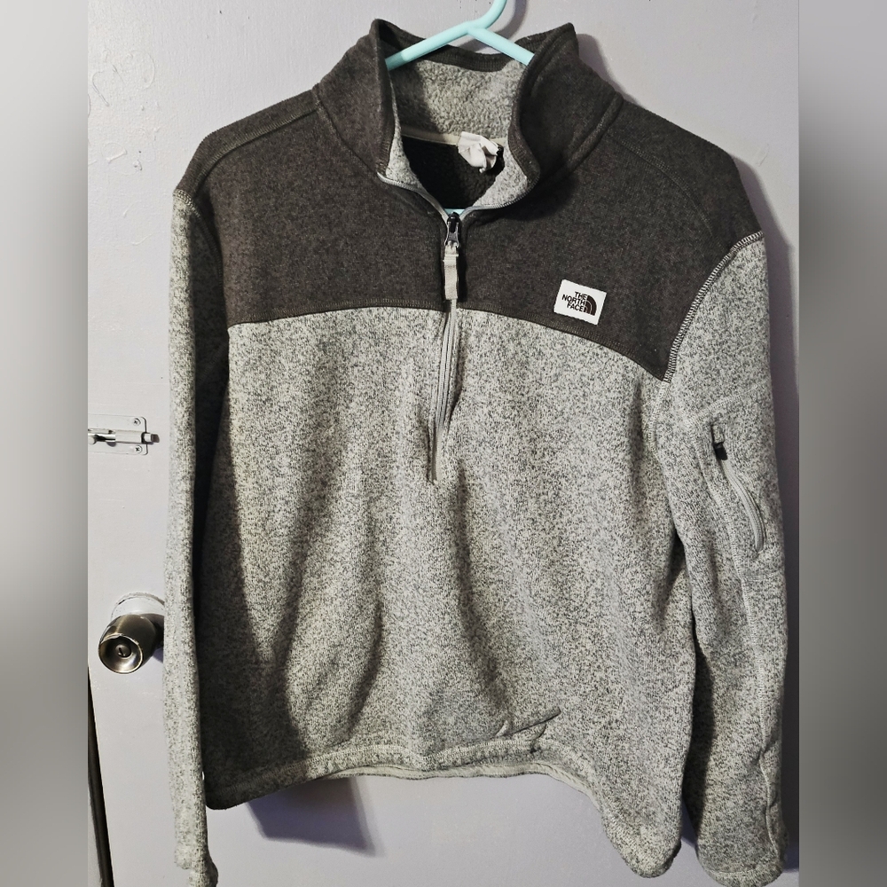 The North Face Leogordon lyon quarter zip pullover sage green/charcoal XL